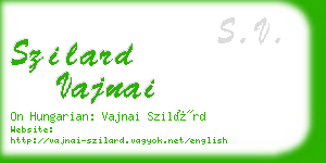 szilard vajnai business card